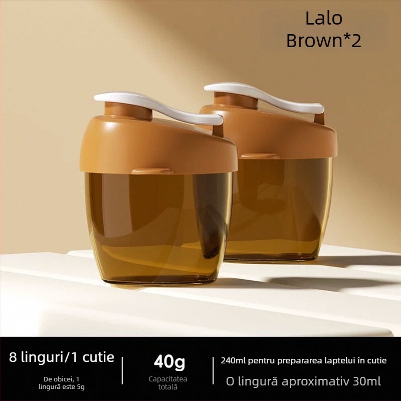 Cutie portabilă pentru pudră de lapte pentru bebeluși – portabilă, sigilată, rezistentă la umezeală; Brand Wavelet Elephant; Potrivită de la naștere până la 3 ani; pentru pudră de lapte și pudră de orez; Stil cutie: Altul