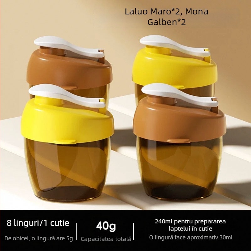 Cutie portabilă pentru pudră de lapte pentru bebeluși – portabilă, sigilată, rezistentă la umezeală; Brand Wavelet Elephant; Potrivită de la naștere până la 3 ani; pentru pudră de lapte și pudră de orez; Stil cutie: Altul