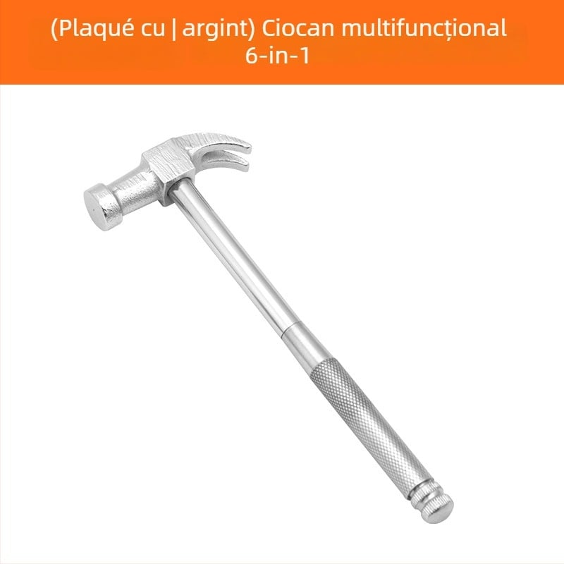 Ciocan cu gheare 6 în 1, cap din fier și șurubelniță cruciformă