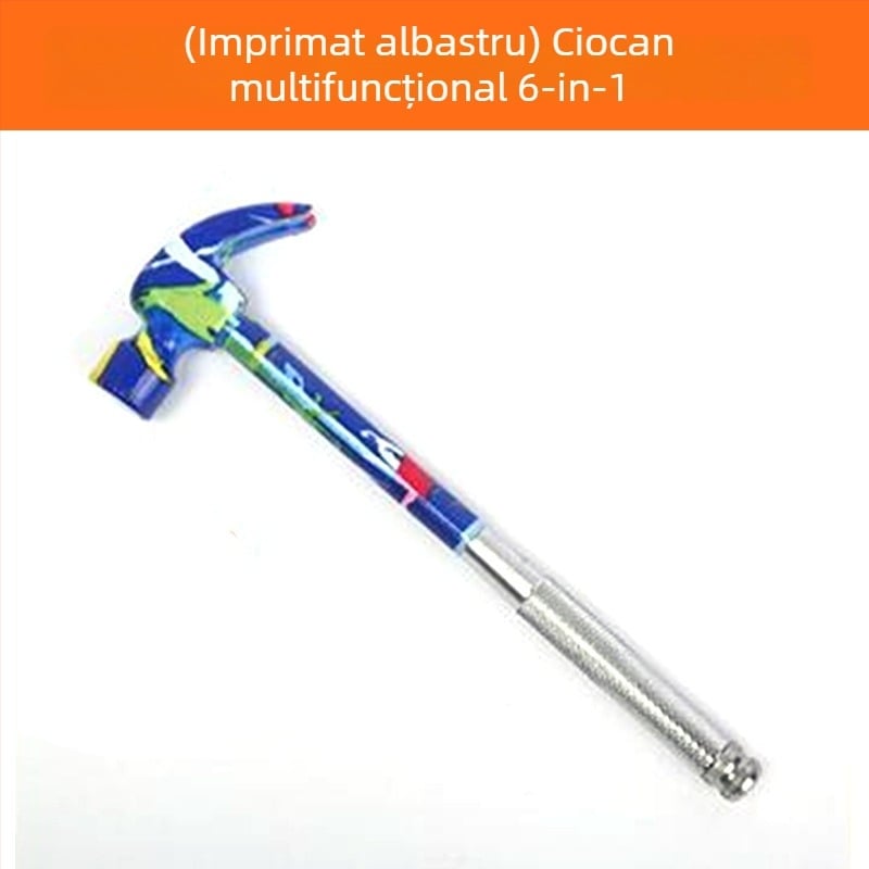 Ciocan cu gheare 6 în 1, cap din fier și șurubelniță cruciformă