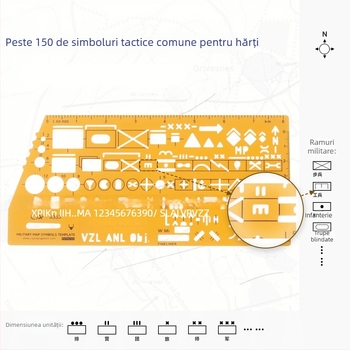 CYA 8353 Riglă din plastic, dreptunghiulară, centimetri, cu logo imprimat