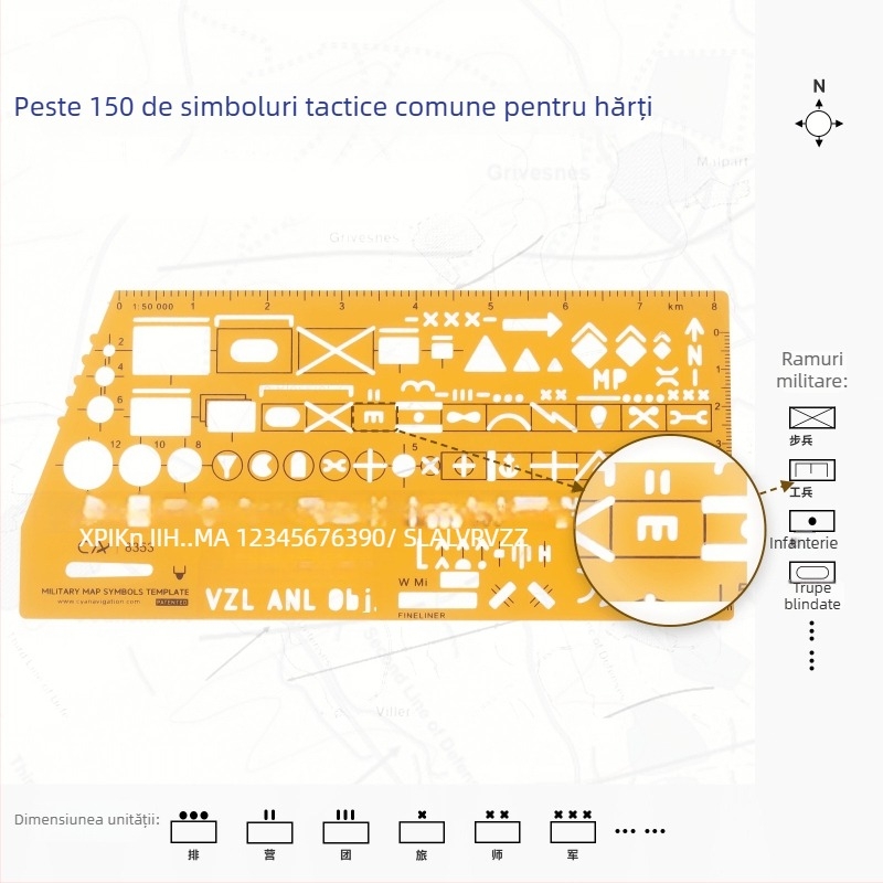 CYA 8353 Riglă din plastic, dreptunghiulară, centimetri, cu logo imprimat