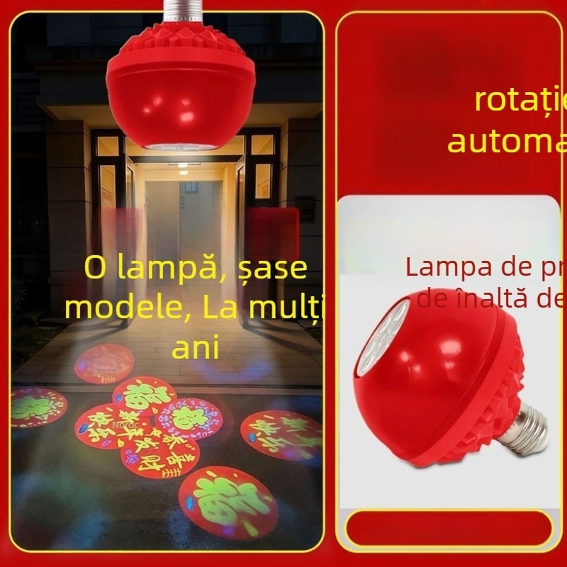 Lampa de proiecție pentru trecere, cu bază E27, carcasă PC, model 9008, 220V, IP42