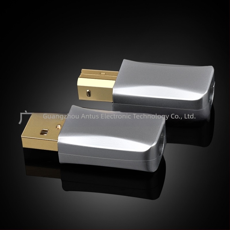 Conector USB AT-U003 cu carcasă metalică pătrată pentru decodare DAC – cablu de date audio DIY