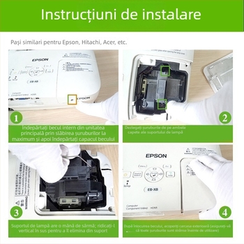 Lampă proiector Epson compatibilă cu ELPLP78, ELPLP87, ELPLP88 și ELPLP96