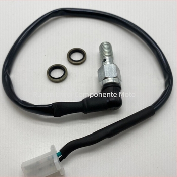 Comutator hidraulic de frână pentru motociclete, vehicule electrice și ATV-uri, dimensiuni 10x1.25 mm, fir zincat de 30 cm, model liwei6001