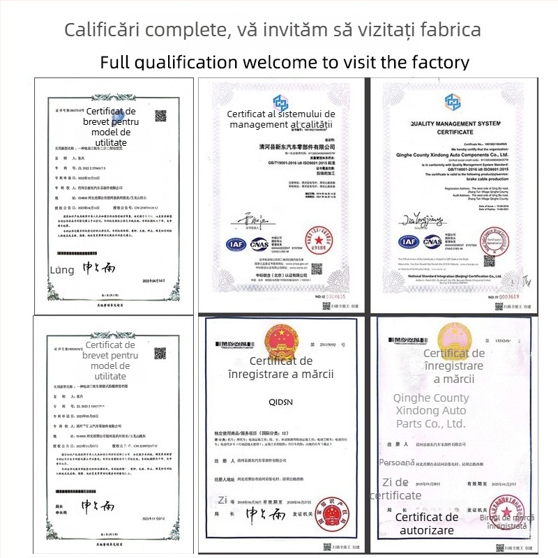 Cablu de frână personalizabil pentru linie de control medical: compatibil cu paturi de îngrijire, biciclete și scaune cu rotile — Xindong, model Xd 20241111, frânare Mecanică