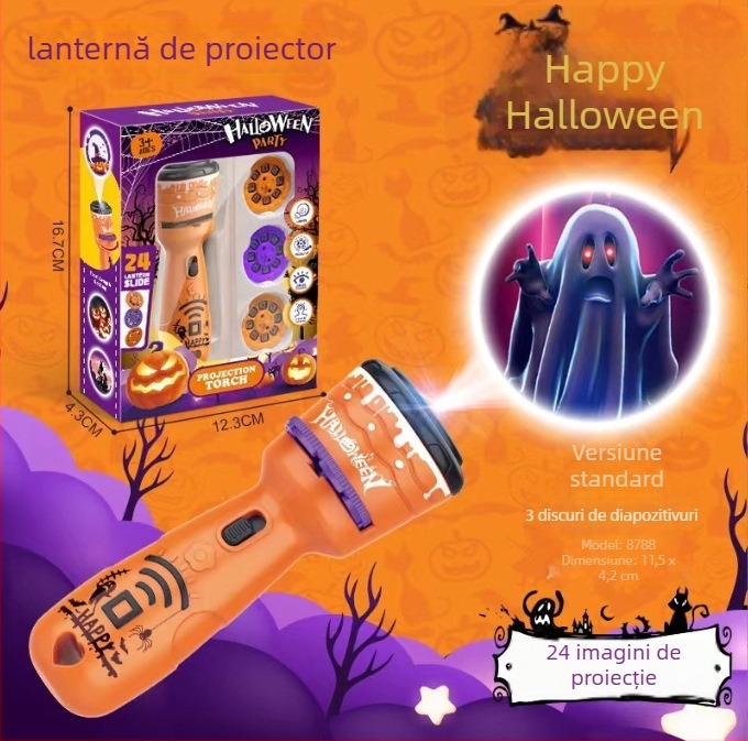 Jucărie-proiector educațional – modele luminoase cu desene animate, din plastic, brand Shuang Lilong, pentru copii 4–6 ani