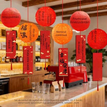 Lampa de hârtie pliabilă – stil sărbătoresc, accesorii pentru amenajarea sălii, material: hârtie