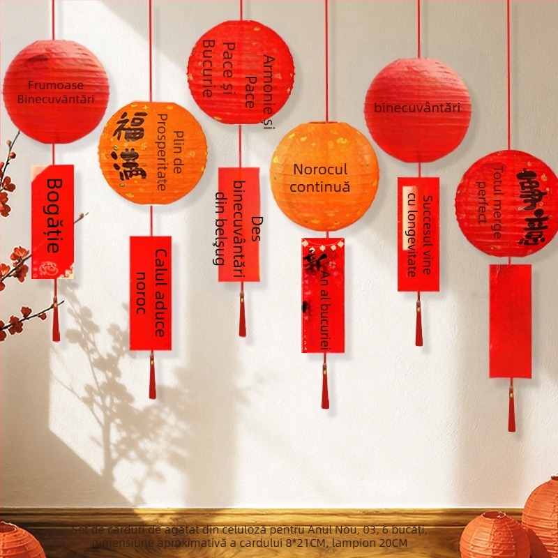 Lampa de hârtie pliabilă – stil sărbătoresc, accesorii pentru amenajarea sălii, material: hârtie