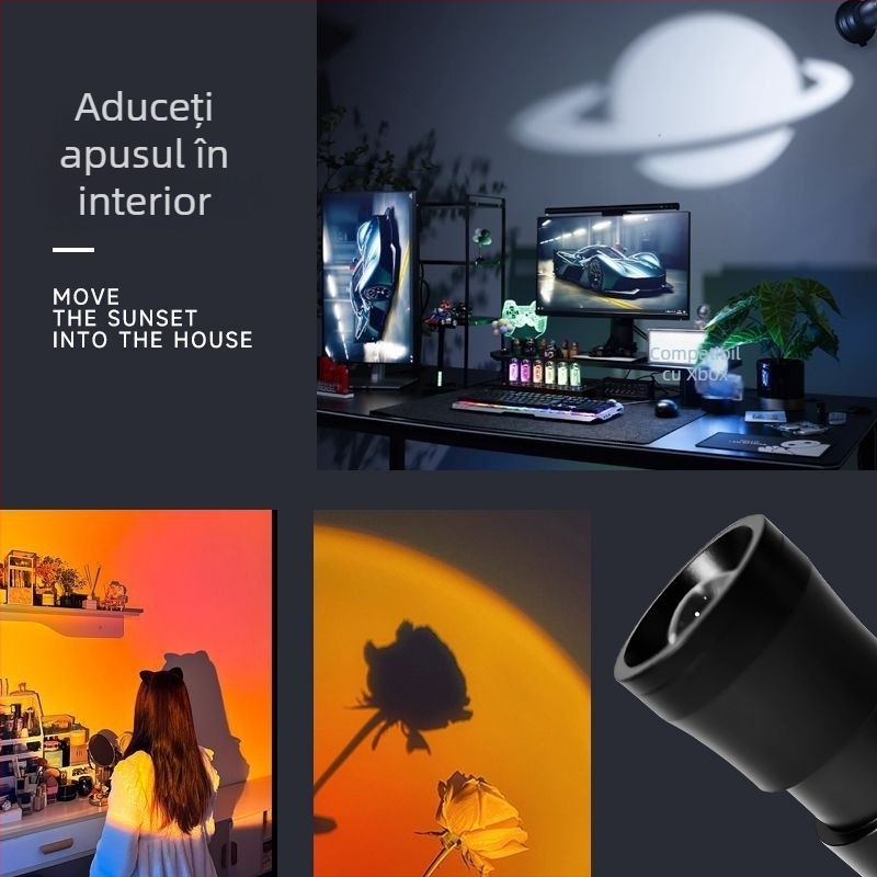 Lampa de modelare pentru fotografie cu funcție de zoom, lumină portabilă pentru portrete — 10W, 5V2A, corp din aluminiu, 460 g, model YSTZXD15