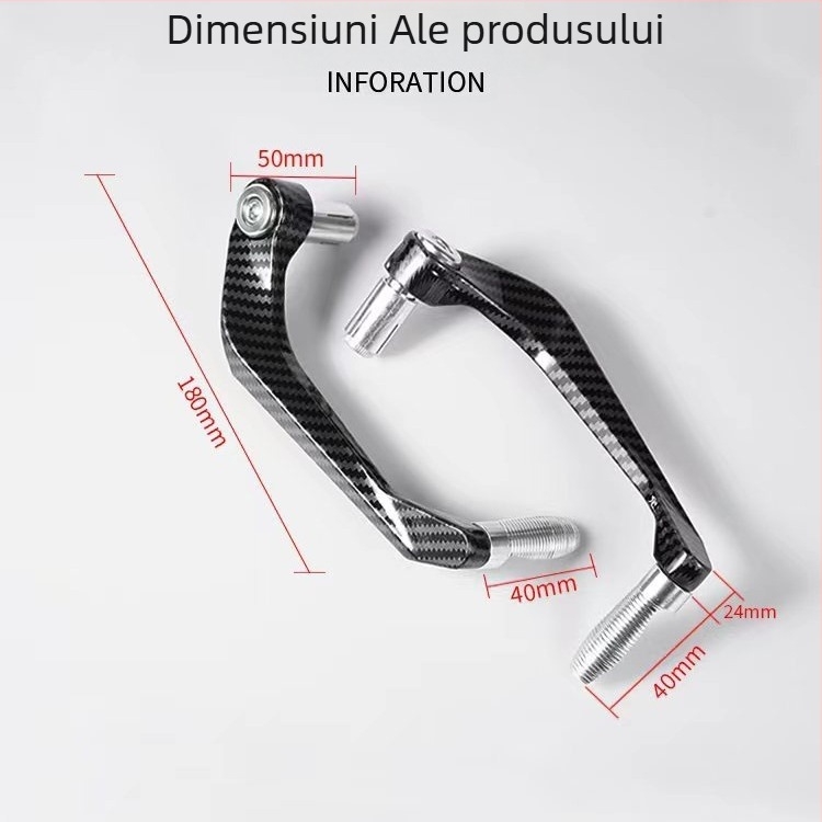 Buno HS-02 Protecție universală pentru mânerul motocicletei, cu protecție împotriva căderilor, pentru motociclete și vehicule electrice