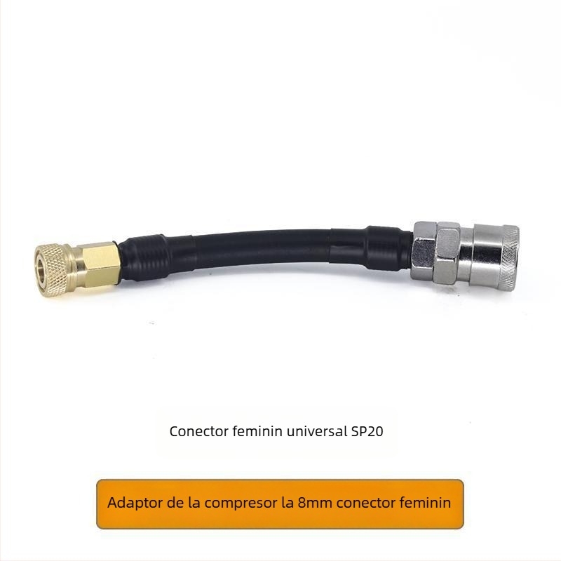 Pompa manuală de înaltă presiune, cu conector rapid de 8 mm și adaptor de filet femelă–mascul pentru aparatele de cafea DIY