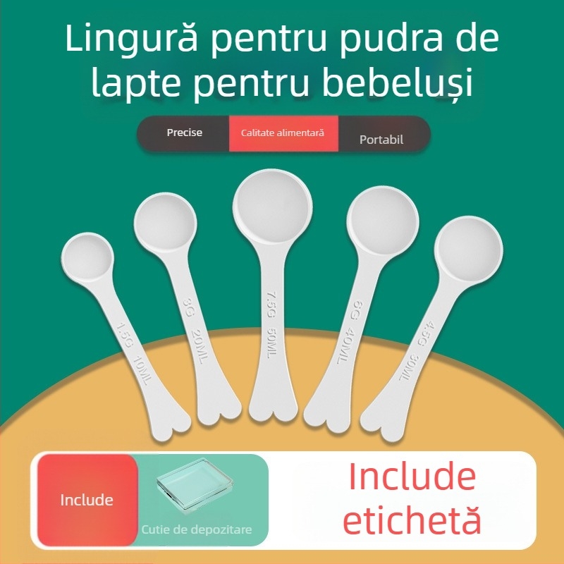 Lingură de măsurare pentru formula de bebeluți – set de linguri dozatoare, PP alimentar