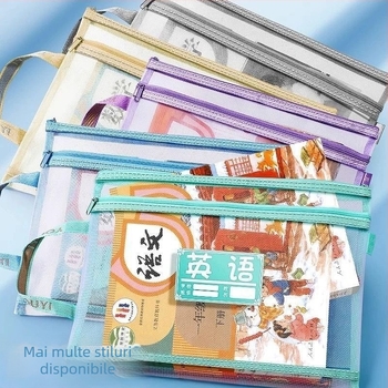 Looking for a bear geantă pentru documente din plasă de nylon, transparentă, impermeabilă, cu fermoar și design etanș