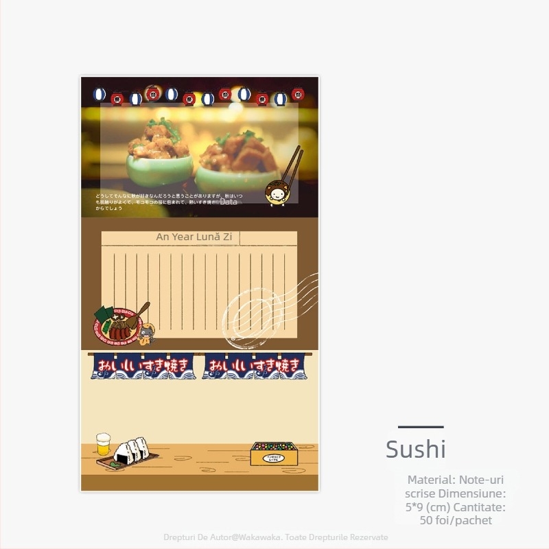 Wow Wow Card Set Colaj Pentru Jurnal – hârtie de scris, imprimare în stil japonez, materiale pentru colaj