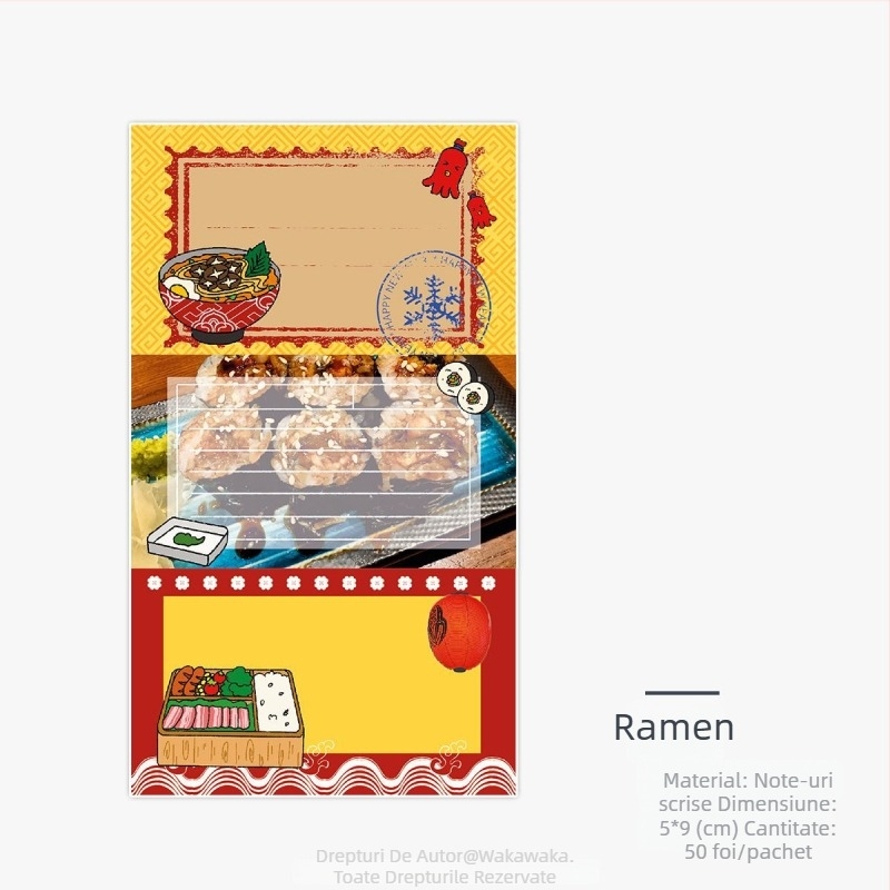 Wow Wow Card Set Colaj Pentru Jurnal – hârtie de scris, imprimare în stil japonez, materiale pentru colaj