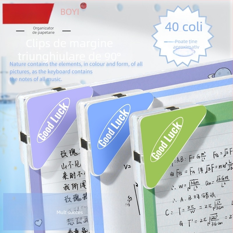 Baiyi Dosar unghiular – acrilic, F401, Organizator pentru fișe de teste