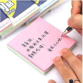 Bloc de notițe autocolante, 100 de pagini interne, pentru birou și elevi, Brand Looking for a Bear, Fără autorizare IP