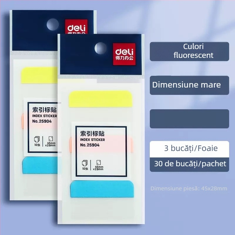 Deli etichetă Post-it pentru notițe, stil desen animat, autocolant adeziv