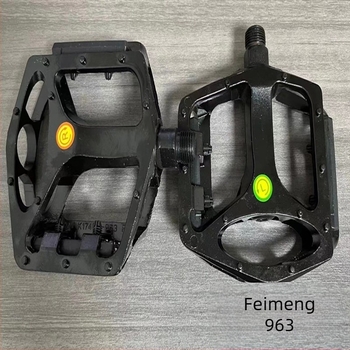 Pedal de bicicletă din aliaj de aluminiu, cu rulmenți cu bile, model 963; compatibil cu biciclete de munte, oraș și pliante