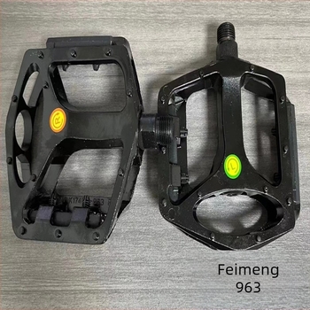 Pedal de bicicletă din aliaj de aluminiu, cu rulmenți cu bile, model 963; compatibil cu biciclete de munte, oraș și pliante