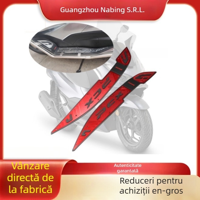 Platformă frontală din aliaj de aluminiu pentru PCX160, finisaj periat