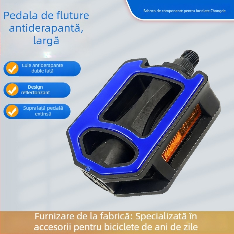 Pedale bicicletă – pedale din plastic late pentru biciclete de munte, pedale universale pliabile