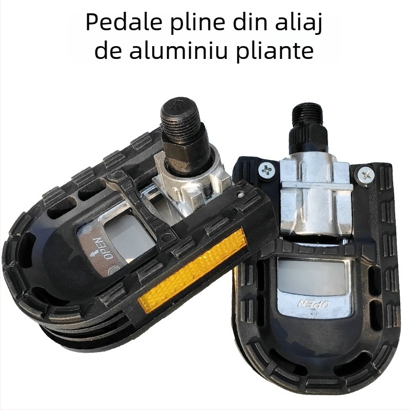 Pedal pliabil din aliaj de aluminiu pentru bicicletă – antiderapant, Model 612, pedală de înlocuire