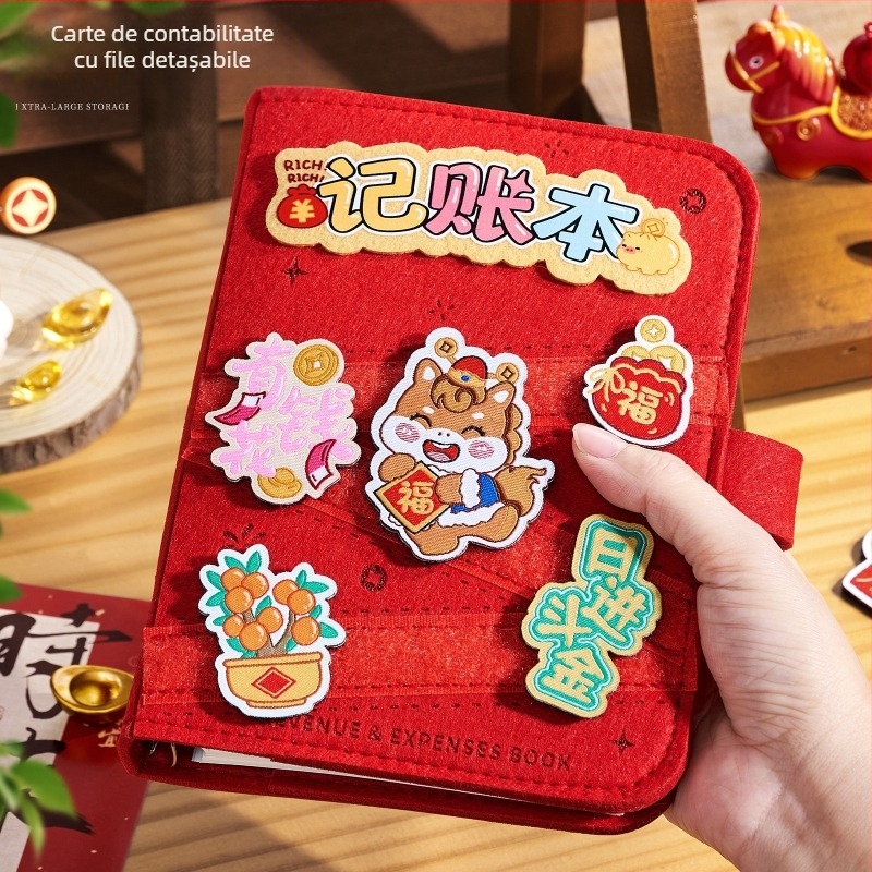 Jurnal de înregistrări cu copertă din blană artificială, foi detașabile, stil minimalist, Dawlin hârtie 80gsm, 50–100 pagini