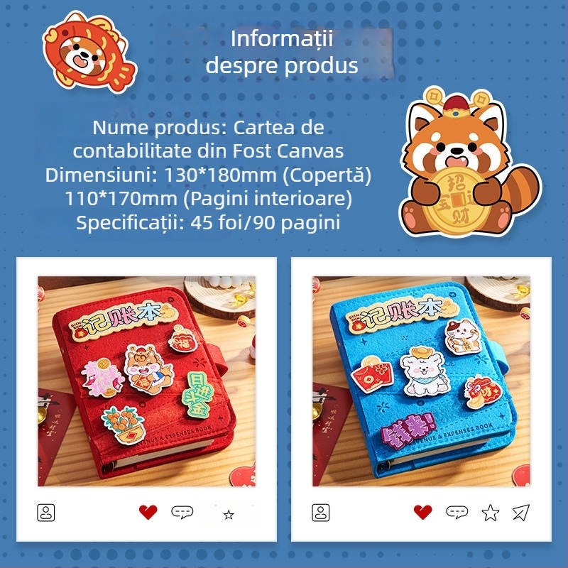 Jurnal de înregistrări cu copertă din blană artificială, foi detașabile, stil minimalist, Dawlin hârtie 80gsm, 50–100 pagini