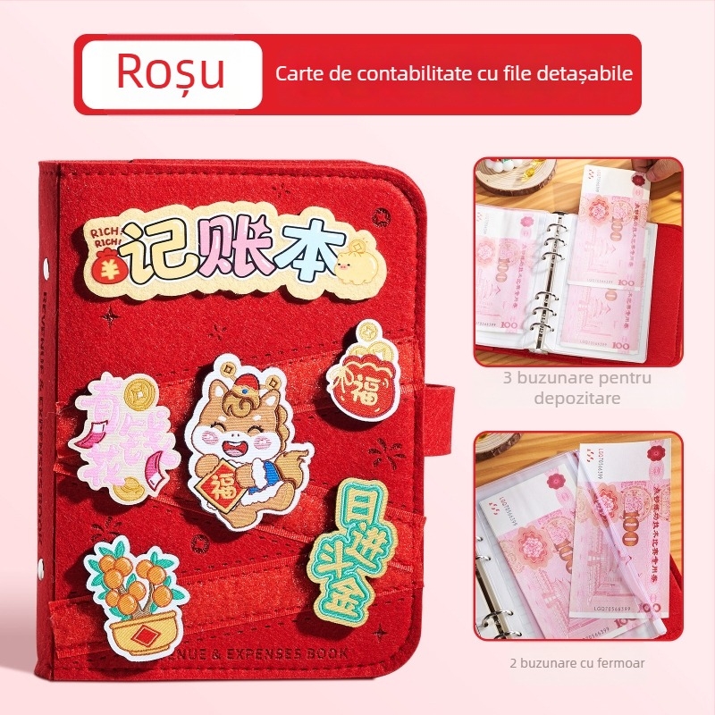 Jurnal de înregistrări cu copertă din blană artificială, foi detașabile, stil minimalist, Dawlin hârtie 80gsm, 50–100 pagini