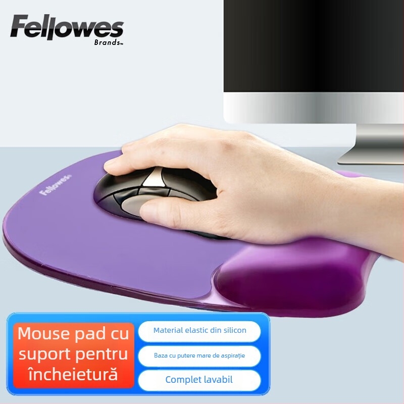 Suport ergonomic pentru încheietura mâinii din cauciuc pentru mouse – birou și jocuri, doar o față, suport pentru încheietură, model 91177
