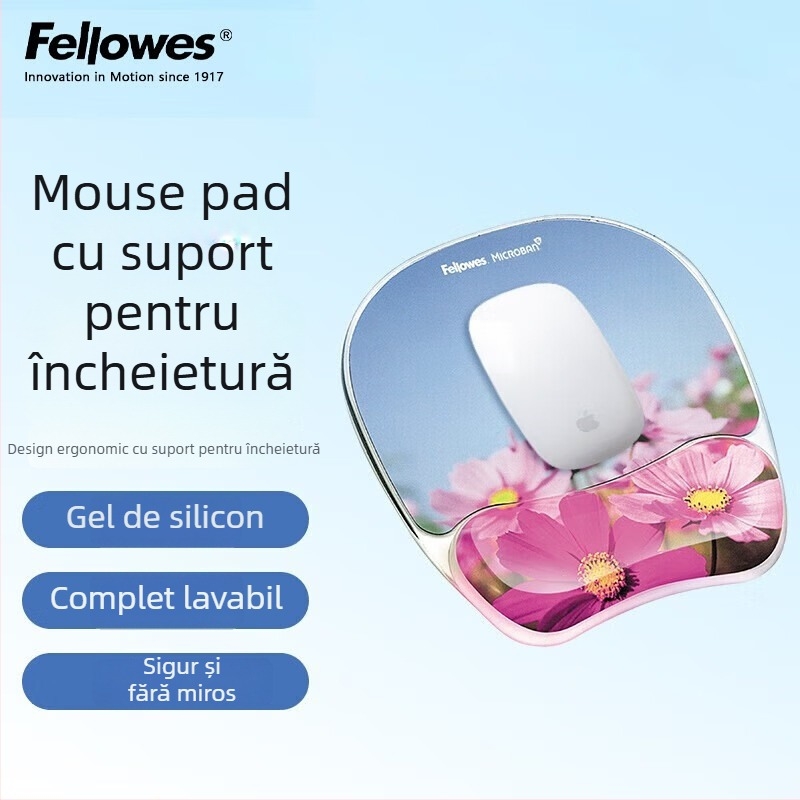 Suport ergonomic pentru încheietura mâinii din cauciuc pentru mouse – birou și jocuri, doar o față, suport pentru încheietură, model 91177