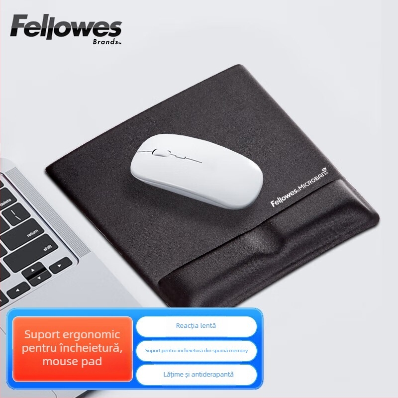 Suport ergonomic pentru încheietura mâinii din cauciuc pentru mouse – birou și jocuri, doar o față, suport pentru încheietură, model 91177