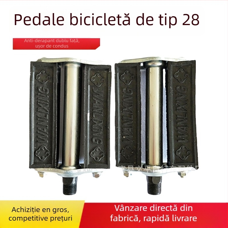 Pedal pentru bicicletă Yifan, Model 28, din fier, compatibil cu biciclete