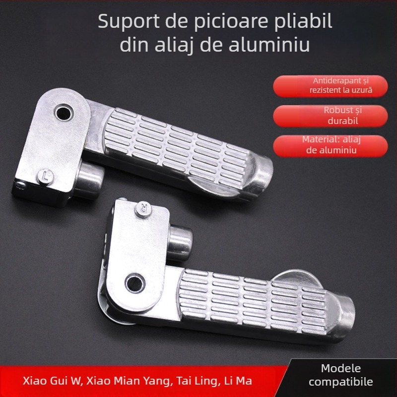 Mojielong Pedal Spate din Aliaj de Aluminiu pentru Mașini Electrice și Motociclete, Electroplacare