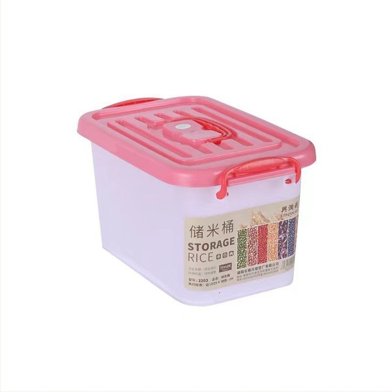 Recipient depozitare orez – Rezistent la umezeală, anti-insecte, etanș, din plastic, capacitate sub 4L