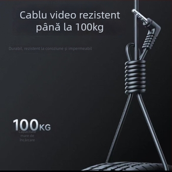 Detector subacvatic de pește, cu unghi de vizualizare 220°, alimentare DC 10–18V, interval de adâncime 0,6–30 m, suport limbă Engleză