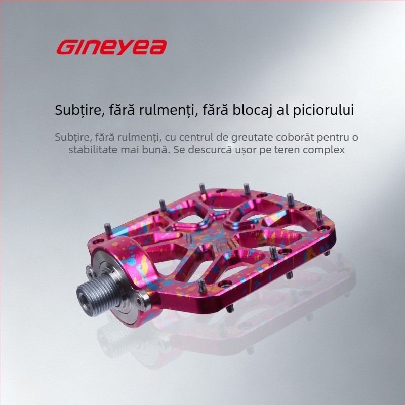 Pedale pentru bicicletă de munte — aliaj de aluminiu CNC, rulment mare, model Wz30, marcă Gineyea