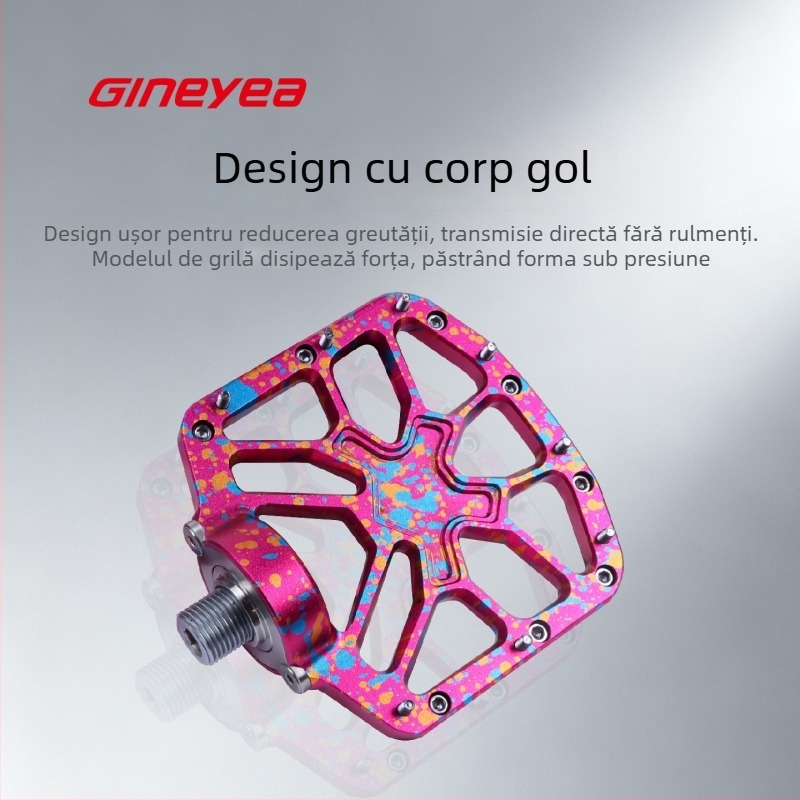 Pedale pentru bicicletă de munte — aliaj de aluminiu CNC, rulment mare, model Wz30, marcă Gineyea