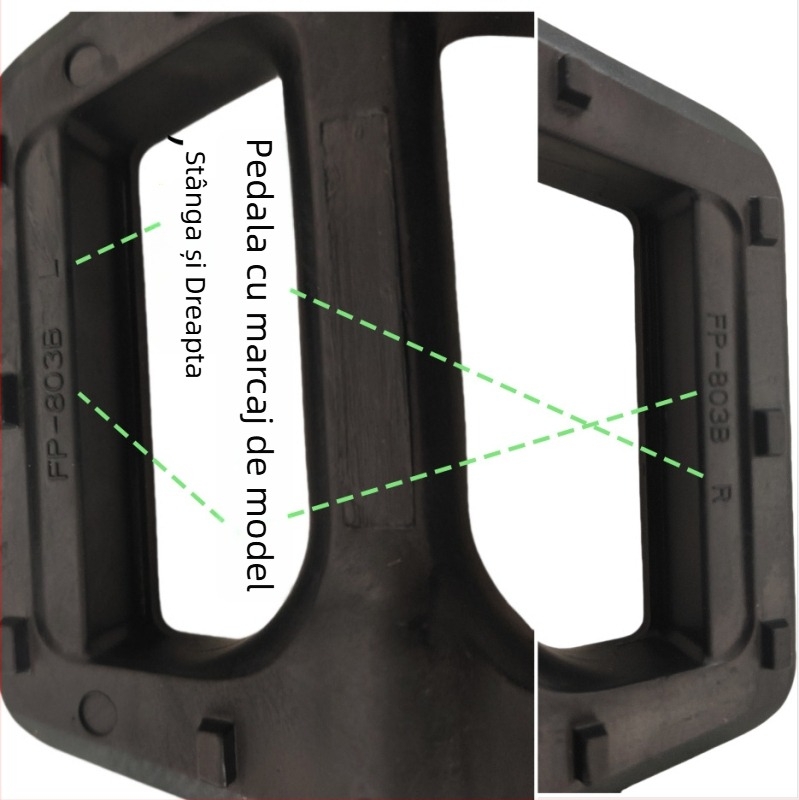 Pedal MTB 803B cu rulment cu bile, din plastic