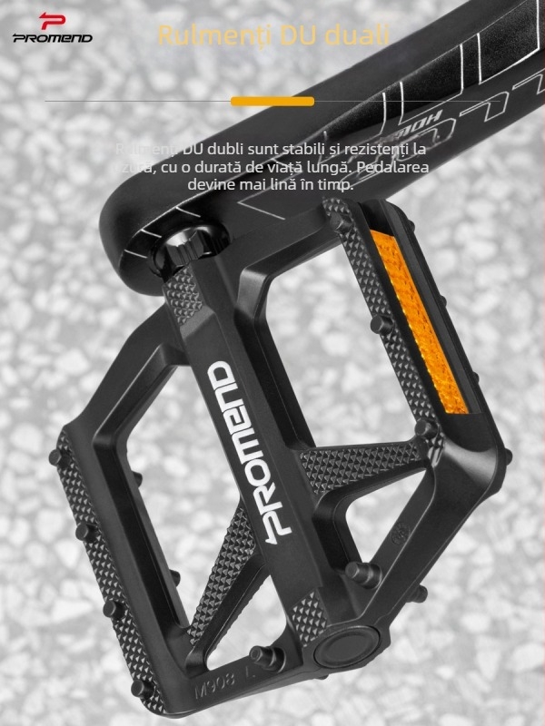 PROMEND PD-M22 pedale pentru bicicletă, corp din nylon, ax din oțel bor — ultraușoare 277 g, compatibile cu biciclete de munte, de drum și pliabile