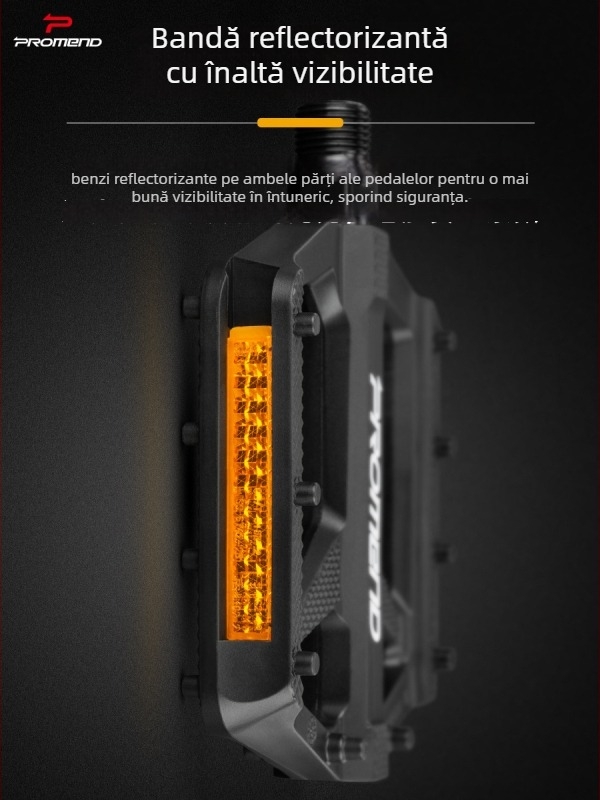 PROMEND PD-M22 pedale pentru bicicletă, corp din nylon, ax din oțel bor — ultraușoare 277 g, compatibile cu biciclete de munte, de drum și pliabile