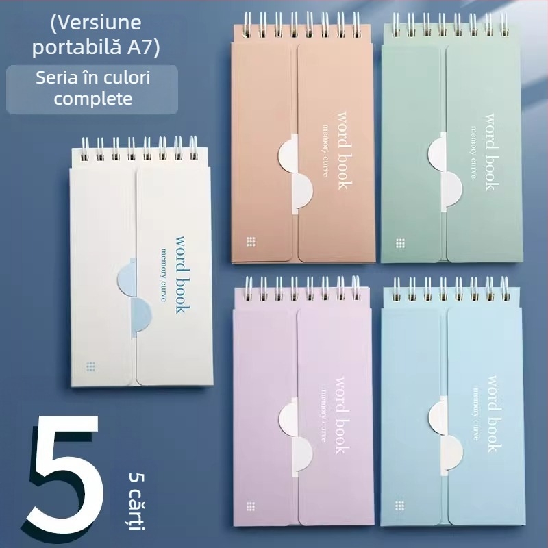 Caiet Berad, foi detașabile, hârtie Daolin, 1–50 pagini, înregistrare vocabular