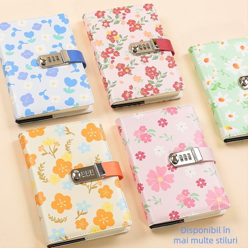 Caiet cu copertă din piele sintetică, legare cu ață, hârtie Dowling, 80 g/m², 200–300 pagini