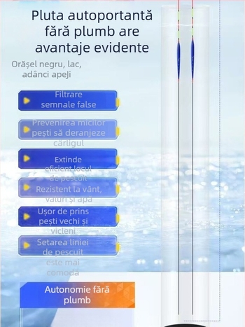 Plută de pescuit pentru drift vertical, marcă Yueyang threesome, material compozit, origine Linxiang, Hunan, categorie: plute și semnalizatoare de plutire