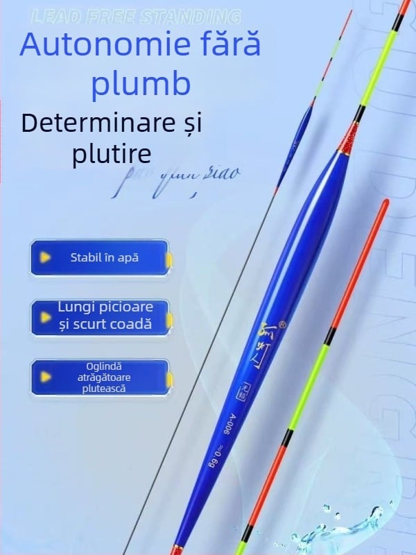 Plută de pescuit pentru drift vertical, marcă Yueyang threesome, material compozit, origine Linxiang, Hunan, categorie: plute și semnalizatoare de plutire