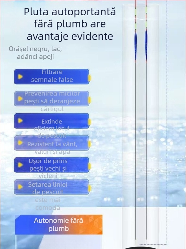 Plută de pescuit pentru drift vertical, marcă Yueyang threesome, material compozit, origine Linxiang, Hunan, categorie: plute și semnalizatoare de plutire