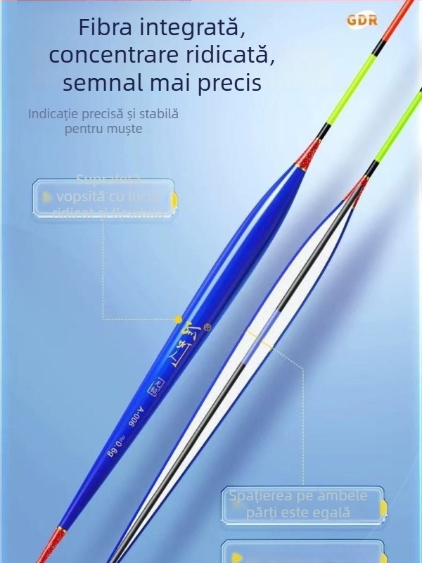 Plută de pescuit pentru drift vertical, marcă Yueyang threesome, material compozit, origine Linxiang, Hunan, categorie: plute și semnalizatoare de plutire